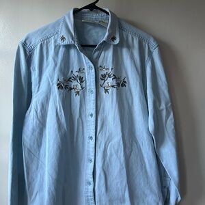 Northern Reflections Denim Embroidered Shirt